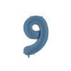 Foil Balloon Number ''9'', 86cm, navy blue