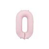 Foil Balloon Number ''0'', 86cm, light pink
