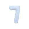 Foil Balloon Number ''7'', 86cm, misty blue