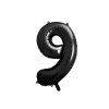 Foil Balloon Number ''9'', 86cm, black