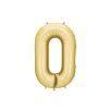 Foil Balloon Number '0', 86 cm, gold