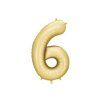 Foil Balloon Number '6', 86 cm, gold