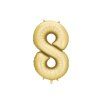 Foil Balloon Number '8', 86 cm, gold