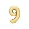 Foil Balloon Number '9', 86 cm, gold