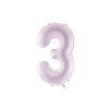 Foil Balloon Number ''3'', 72cm, purple