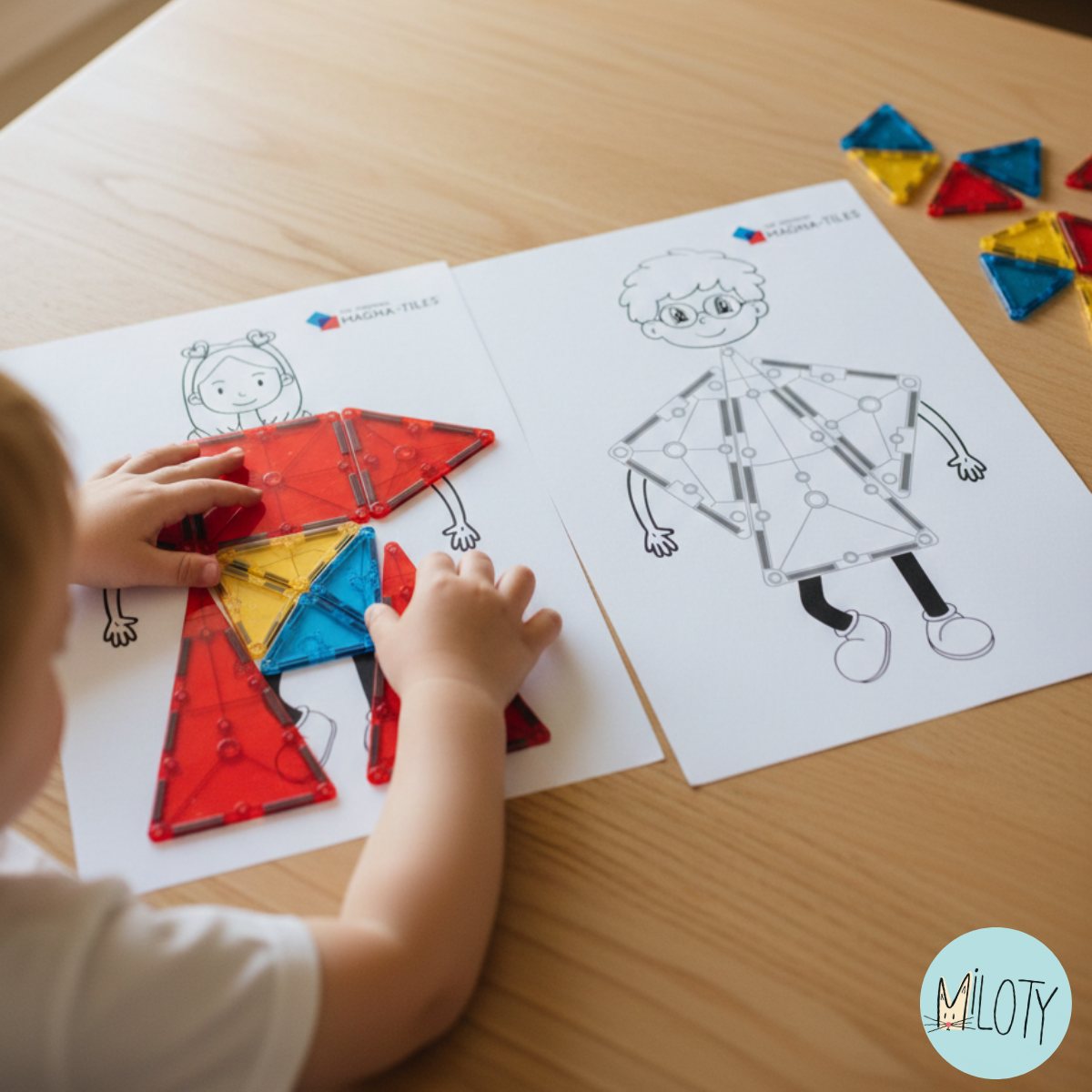 ZABAVTE SA s MagnaTiles - papierové predlohy na tlač