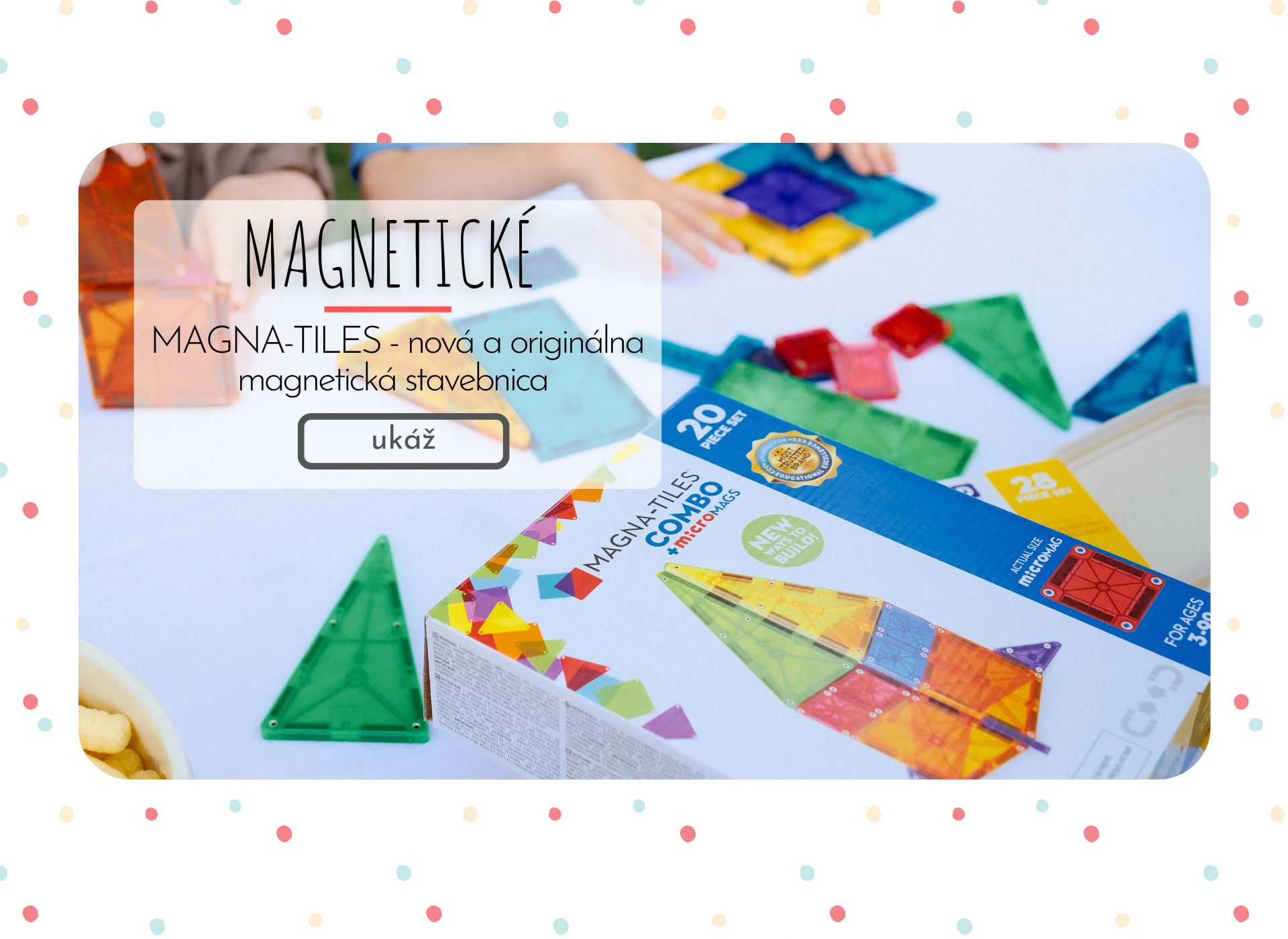 Magna Tiles magnetická stavebnica