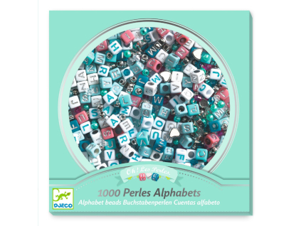 Písmenkové korálky strieborné (1000 ks)