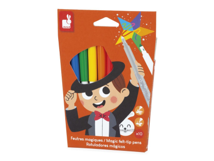 janod-colorino-magicke-fixky-prepisovacie-10-farieb-od-3-rokov