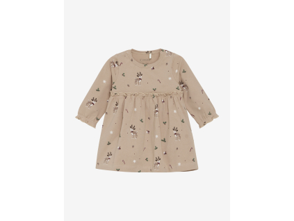 Fixoni baby vianočné šaty s dlhým rukávom