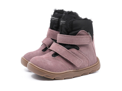 Zimné detské BAREFOOT topánky Mrugala s TEPOR membránou - Lavenda