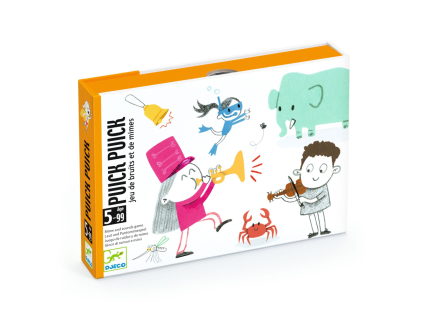 Puick Puick: Kartová hra s pantomímou a zvukmi