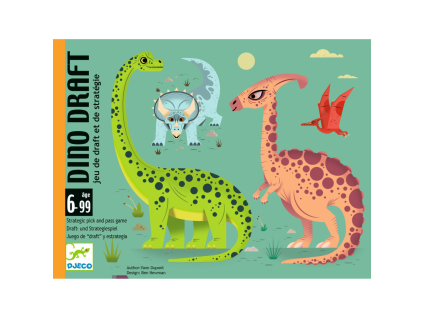 Dino Draft: kartová hra, strategická, na princípe „podaj ďalej“