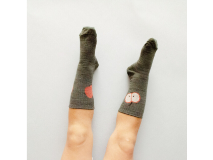 Detské vlnené ponožky Jabĺčko