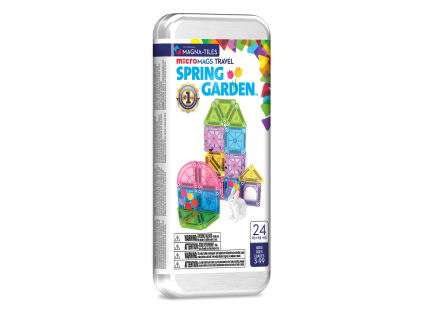 MAGNA-TILES Magnetická stavebnica microMAGS Spring Garden Travel Set 24 dielov