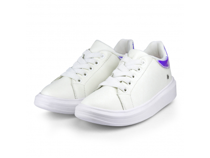 tenis infantil feminino glam branco holografico bibi 1109018 2