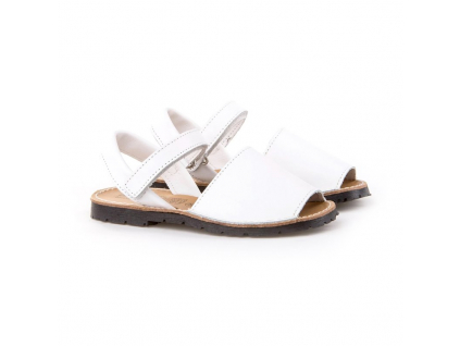 Detské sandálky biele s otvorenou pätou Angelitos