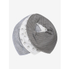 Fixoni podbradníky Bandana Bibs 3-balenie - Grey melange Miloty