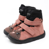 Zimné detské topánky Mrugala BAREFOOT - Kitty rosa