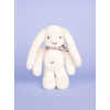 Doudou Plyšový zajačik so šatkou biely 35 cm