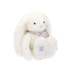 Doudou Plyšový zajačik so šatkou biely 35 cm