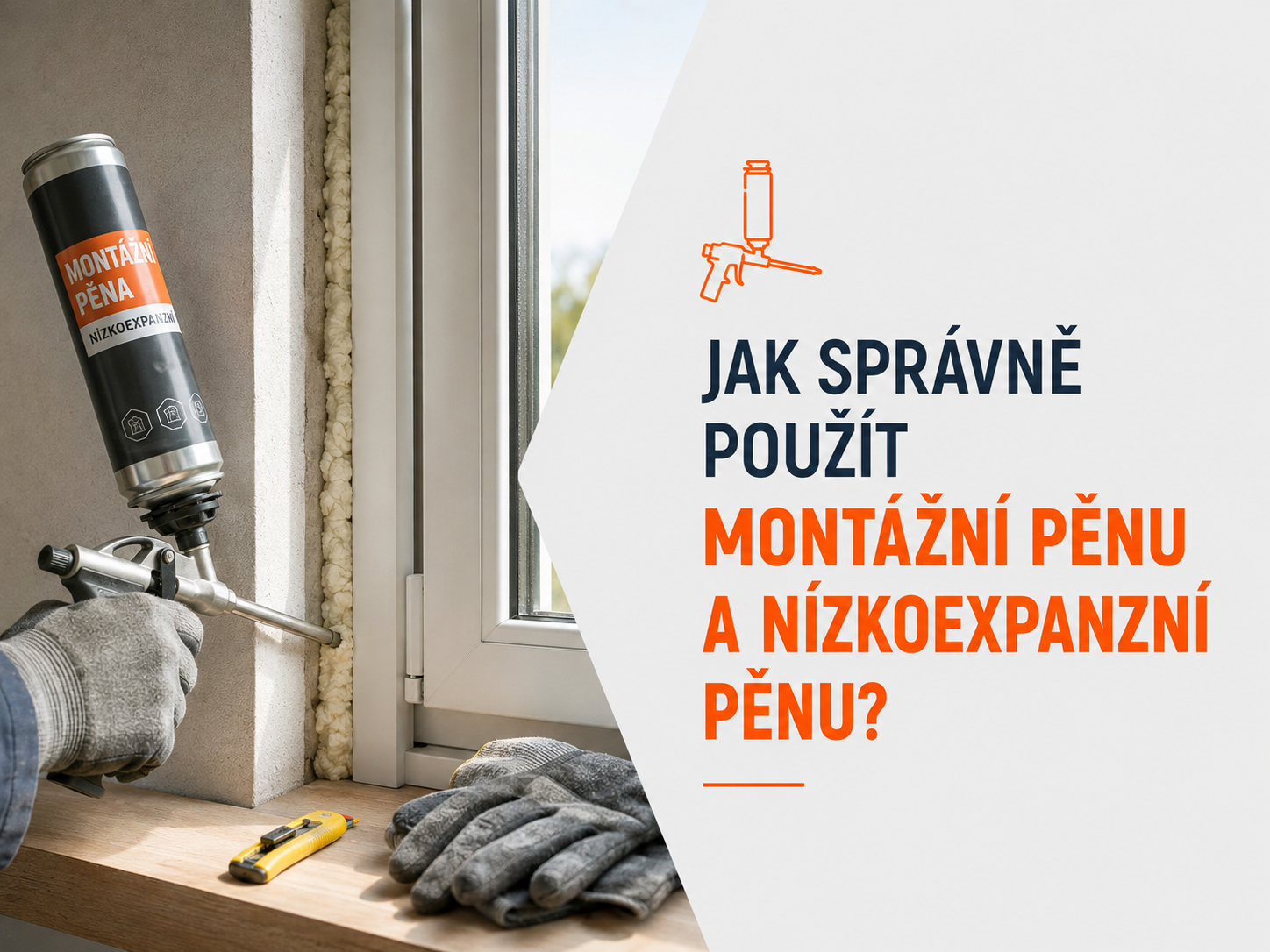 Jak správně použít montážní pěnu a nízkoexpanzní pěnu?