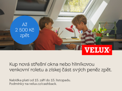 Akce Velux Cashback je zpět!