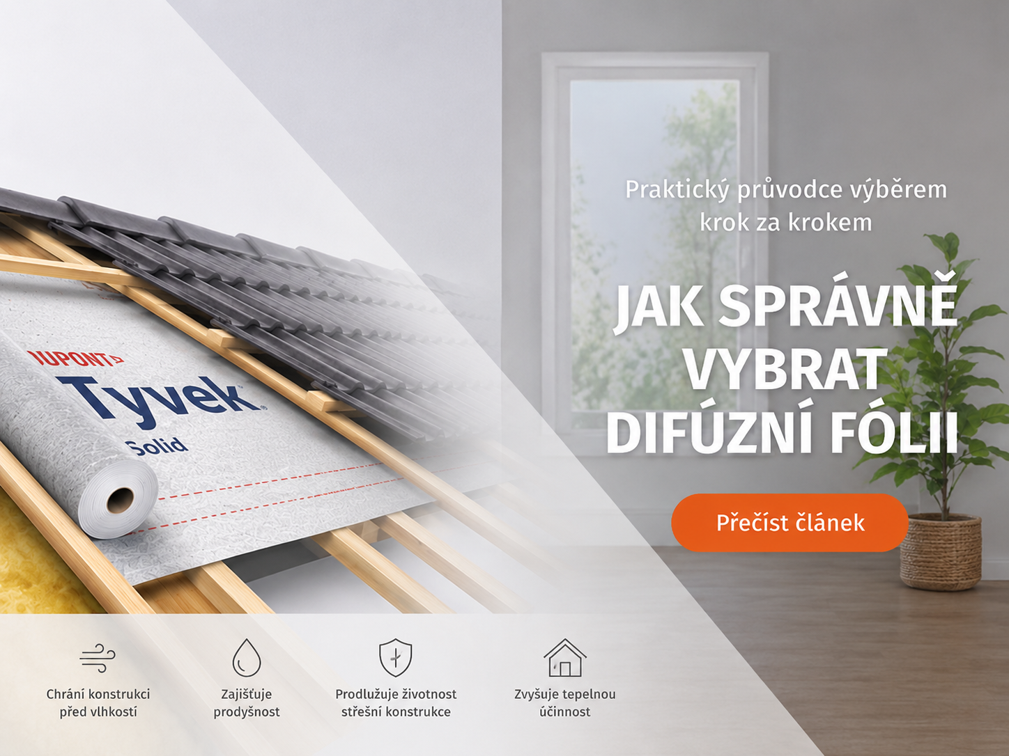 Jak vybrat správnou difúzní fólii pro střechu?