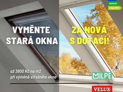 Na výměnu střešního okna i s dotací!