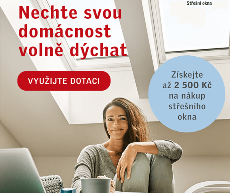 Dotace až 2500 na okna VELUX s trojsklem