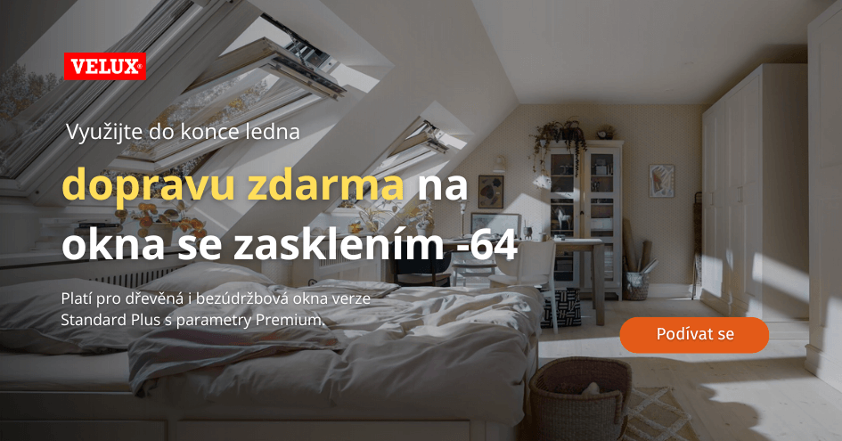 Střešní okna s dopravou zdarma