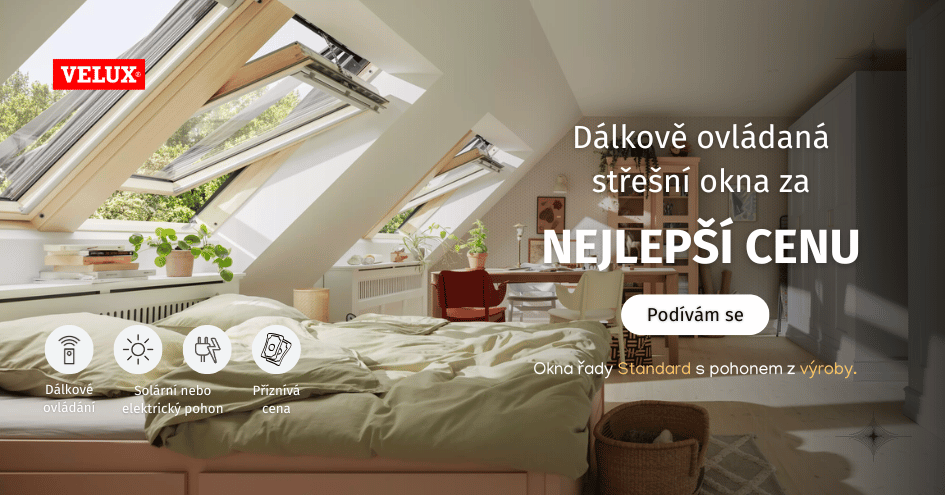 Dálkové ovládaná okna VELUX!