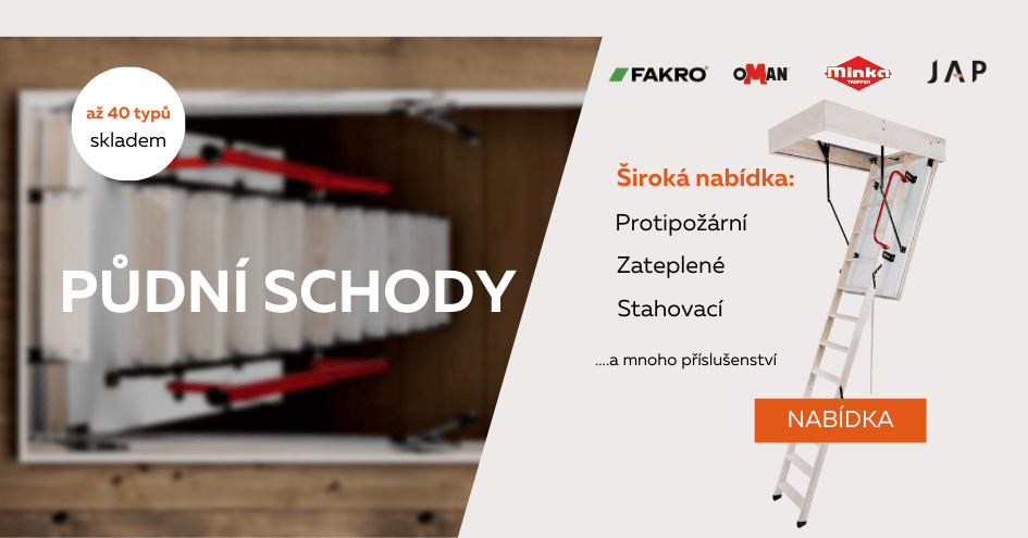 Široká nabídka půdních schodů