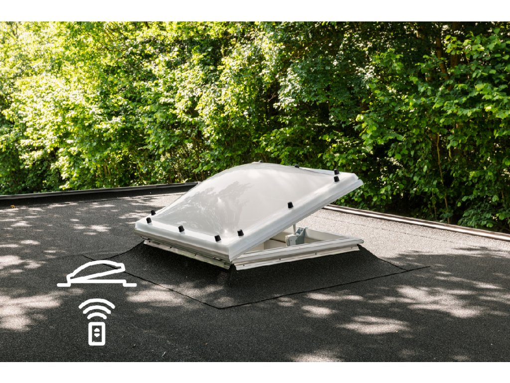 Dálkově ovládaný základní světlík Velux CVJ 0210 15 cm Velux: 150x100 cm