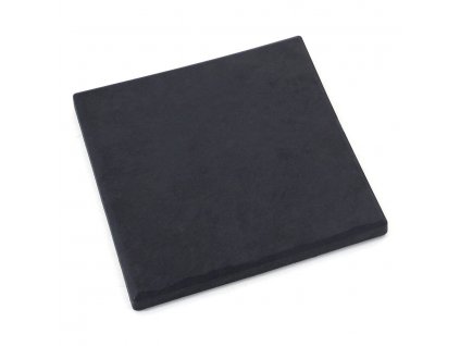 Grafitová gumová terasová dlažba FLOMA Stone (břidlice) - délka 30 cm, šířka 30 cm, výška 3 cm