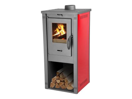 Kamna Thalia Okta 3,9kW, 85cm, červené