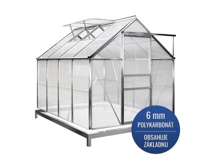 Zahradní skleník Greenhouse z hlíníku 250x190x195 cm