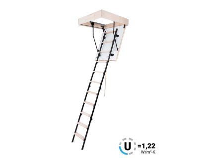 Půdní schody OMAN MINI TERMO H265 FSC TSS20105 (Stavební otvor 60x100 cm, Maximální výška 265 cm)