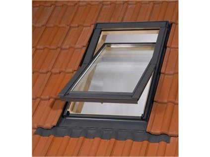 BALIO dřevěné střešní okno s trojsklem a lemováním 78x98