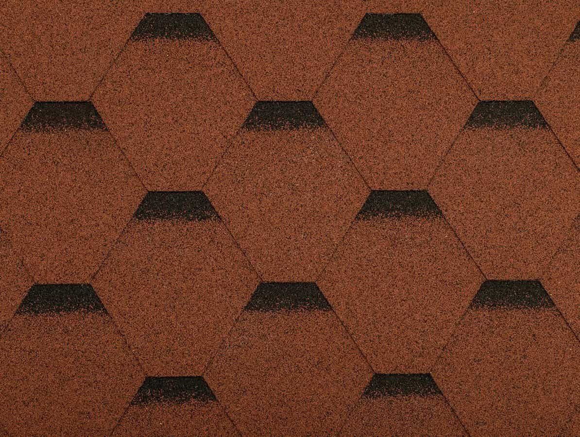 Gutta Asfaltový šindel Guttatec Hexagonal Barva: červená