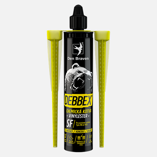 Den Braven Chemická kotva VINYLESTER SF Typ: kartuše, Barva: šedá, Balení (ml): 280 ml