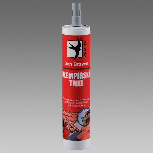 Tmel klempířský Den Braven šedý 280 ml