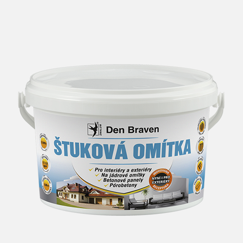 Den Braven Štuková omítka bílá Balení: 4 kg, Barva: bílá, Typ: kbelík