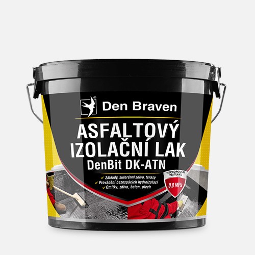 Den Braven Asfaltový izolační lak černý DenBit DK – ATN Balení: 4,5 kg, Barva: černá, Typ: kbelík