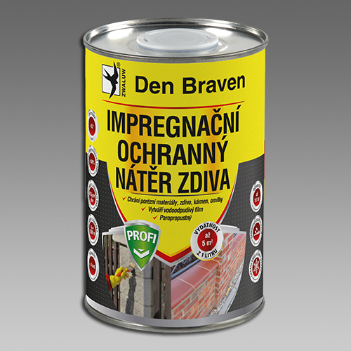 Den Braven Impregnační a ochranný nátěr zdiva PROFI Typ: dóza, Barva: Transparentní, Balení (ml): 5 l