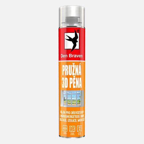 Pěna montážní Den Braven 3D pružná 750 ml