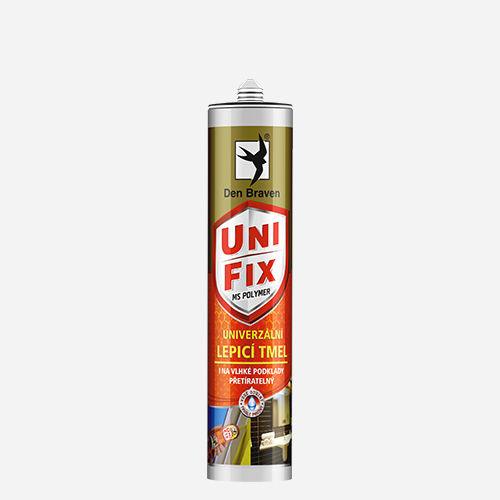 Den Braven MS UNIFIX na všechna tmelení a lepení 290 ml Balení (ml): 290 ml, Barva: hnědá, Typ: kartuše