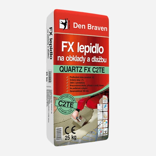 Den Braven FX lepidlo na obklady a dlažbu QUARTZ FX C2TE Balení: 7 kg, Barva: šedá, Typ: pytel