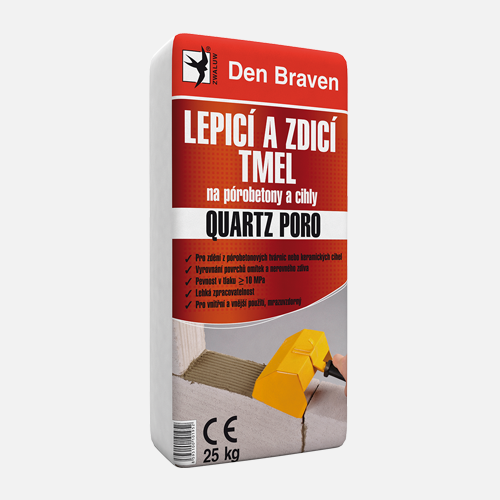 Den Braven Lepicí a zdicí tmel na pórobetony a cihly QUARTZ PORO