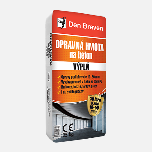 Den Braven Opravná hmota na beton VÝPLŇ Typ: pytel, Barva: šedá, Balení: 25 kg